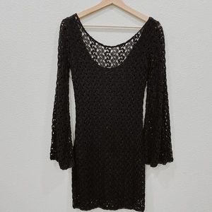 Free people black fitted dress
